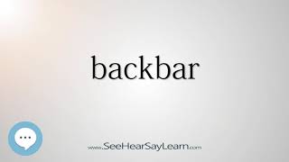Backbar