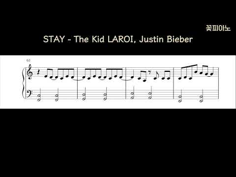 STAY (조표 없는 쉬운 악보) - The Kid LAROI, Justin Bieber