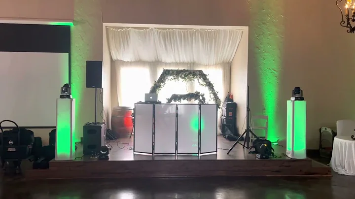 Stefanie and Julio Lara sound and light set up