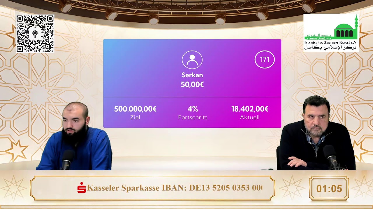 RAMADAN - Spenden-Livestream am 28.02.2026 ab 22 Uhr - Moschee-Bau