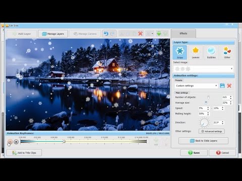 Realistic Falling Snow Animation β How to Add Snow Effect to Pictures & Videos