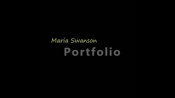 Portfolio Maria Swanson