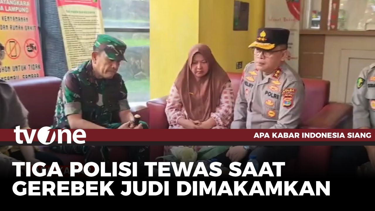 Tiga Polisi Tewas saat Gerebek Judi Sabung Ayam di Lampung | AKIS tvOne