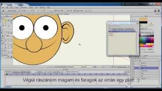 3 - Anime Studio Pro 9.5 - Fejfordulás (Smart Bones - Head Turn) magyar tutoriál