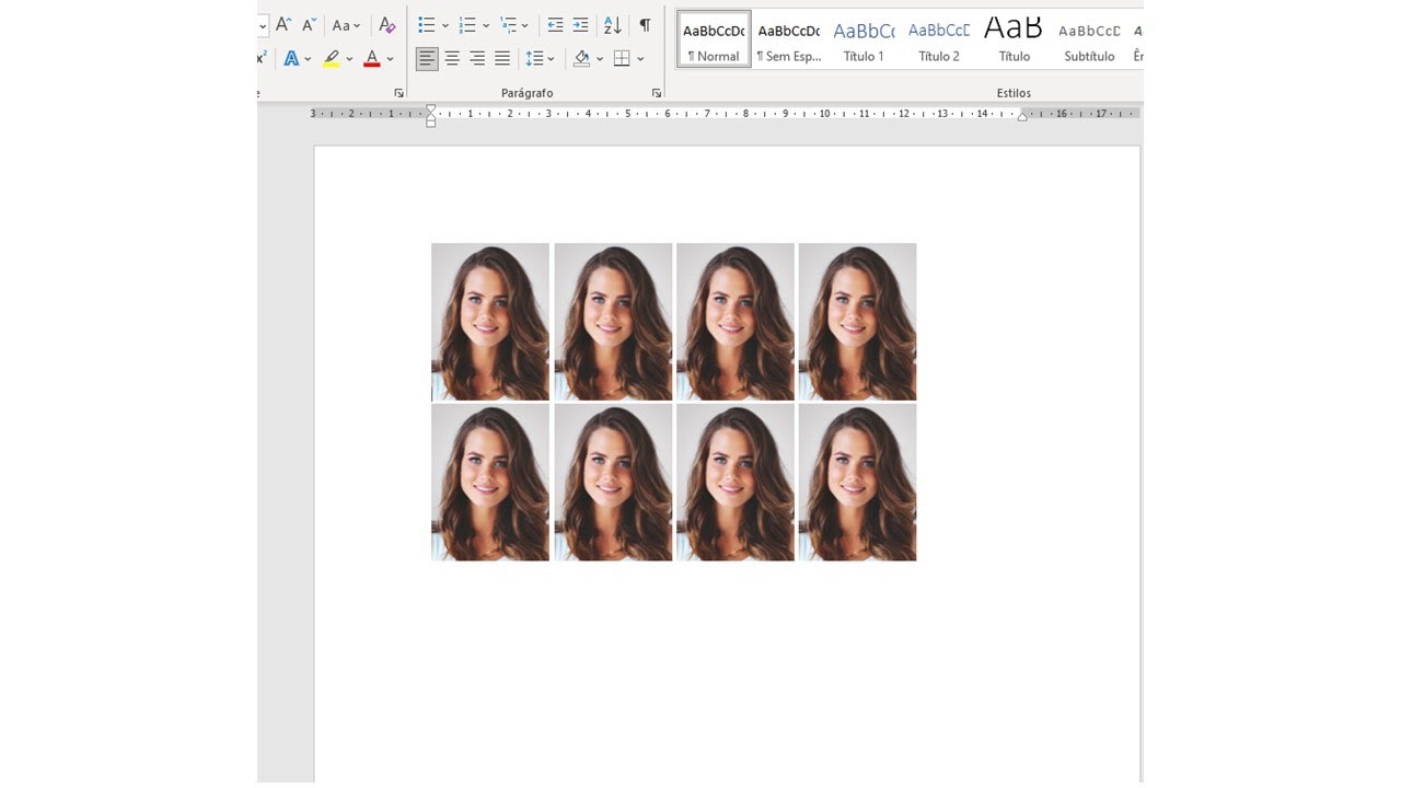 Como Transformar Uma Foto em 3x4 no Word YouTube