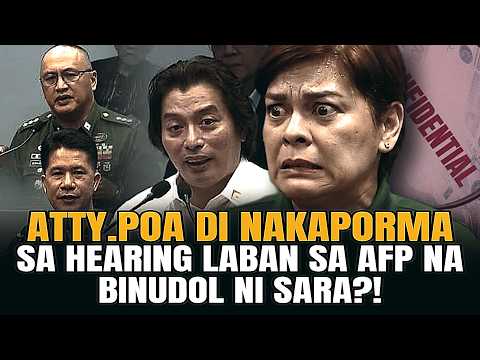 ATTY.POA HUMING NG TULONG SA KAPWA AB0GAD0. SINDIKATO NI SARA BISTADO NA?!