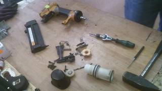 How to dissasemble bostitch magnesium pneumatic nailer