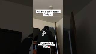When your direct deposit finally hits #comedy #funny #shorts