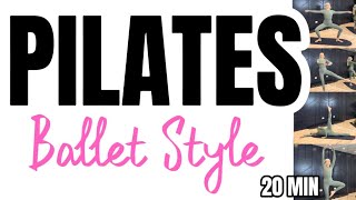 20 MIN Ballet Pilates Burn | Tone, Lengthen & Strengthen| Home workout | No equipment | LAW