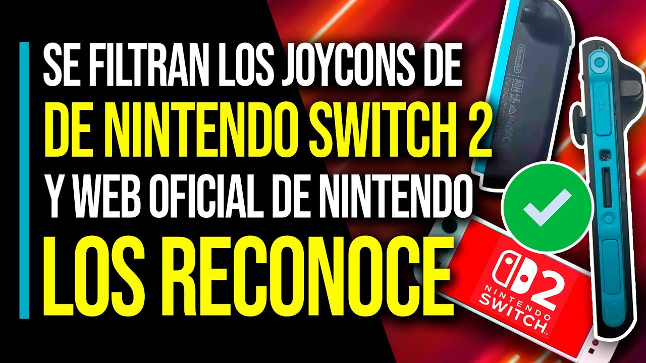 Se FILTRARON LOS JOYCONS de Nintendo Switch 2 y web OFICIAL de Nintendo ...