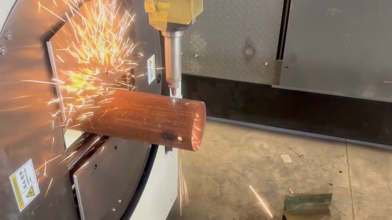 H beam steel and round pipe combined laser cutting machine