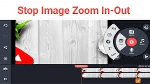 How to stop zoom image in kinemaster