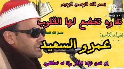 القارئ الشيخ عمرو السعيد القارئ بجمهورية مصر العربية ما تيسر من سوره النساء روائع