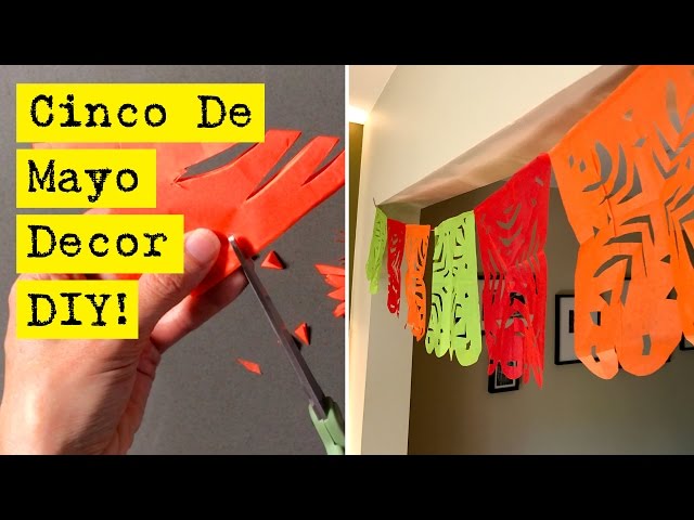 DIY Cinco De Mayo Fiesta Banner - Papel Picado  Diy birthday banner, Diy  banner, Bridal shower banner diy