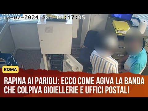 Video Roma, rapina ai Parioli: il video delle telecamere