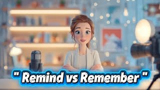 Remind vs Remember | Stop Making This Common English Mistake | Complete English Lesson