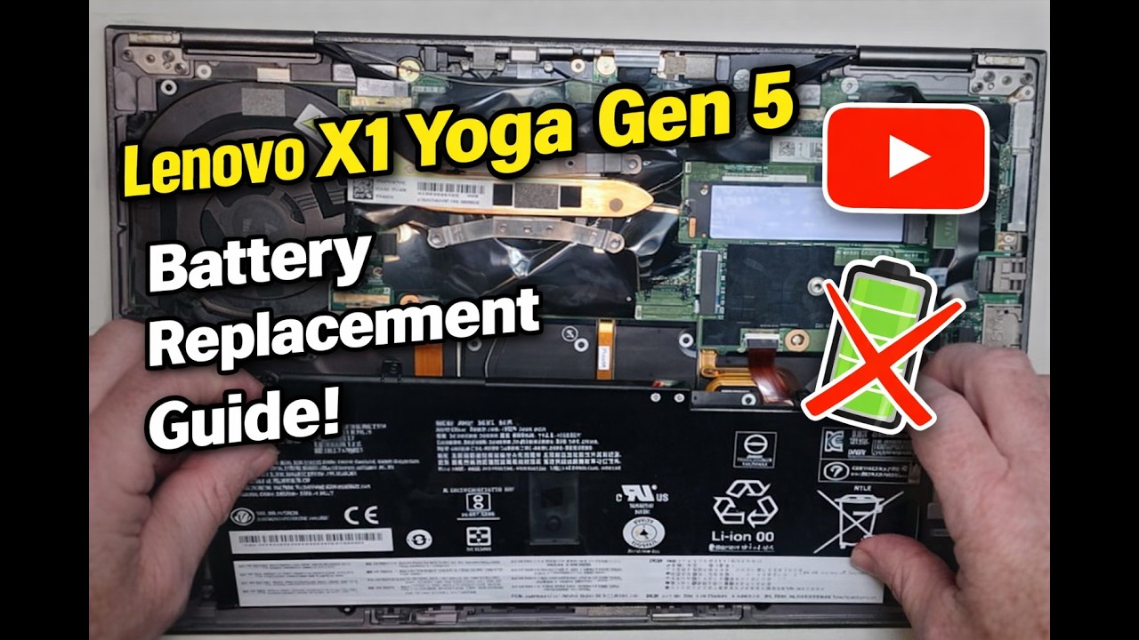 X1 Yoga Gen 5 Battery Dead? Replace It in 30 Minutes - YouTube