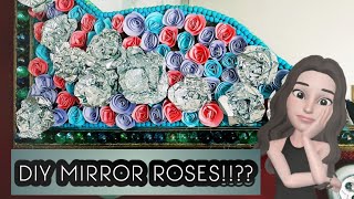 DIY Aluminium Foil Roses (Transforming Broken Mirror)