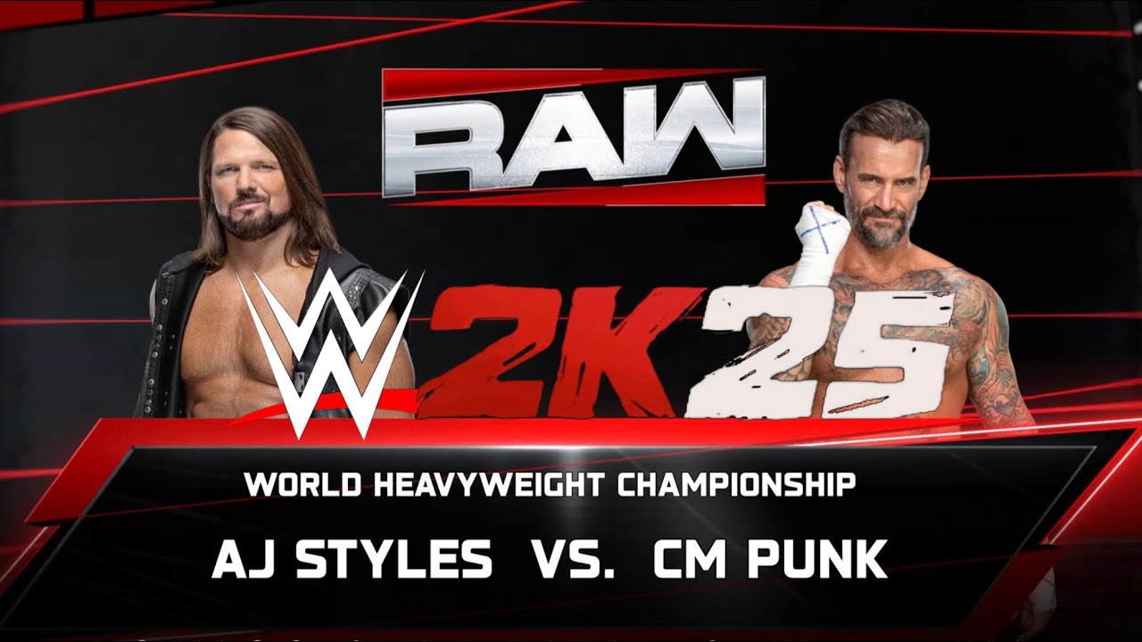 WWE2K5 - Эй Джей Стайлз против Си Эм Панка | Чемпионат мира в тяжелом весе