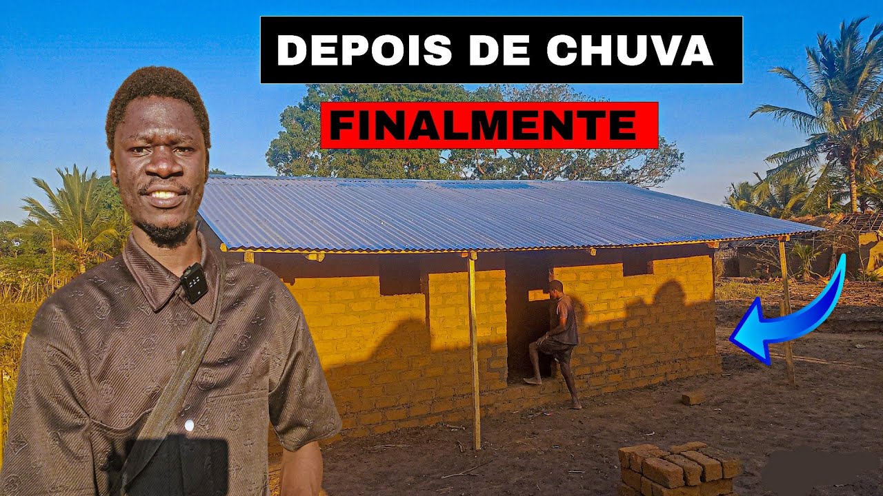 Chegou o dia esperado na CONSTRUÇÃO da casa em Moçambique África