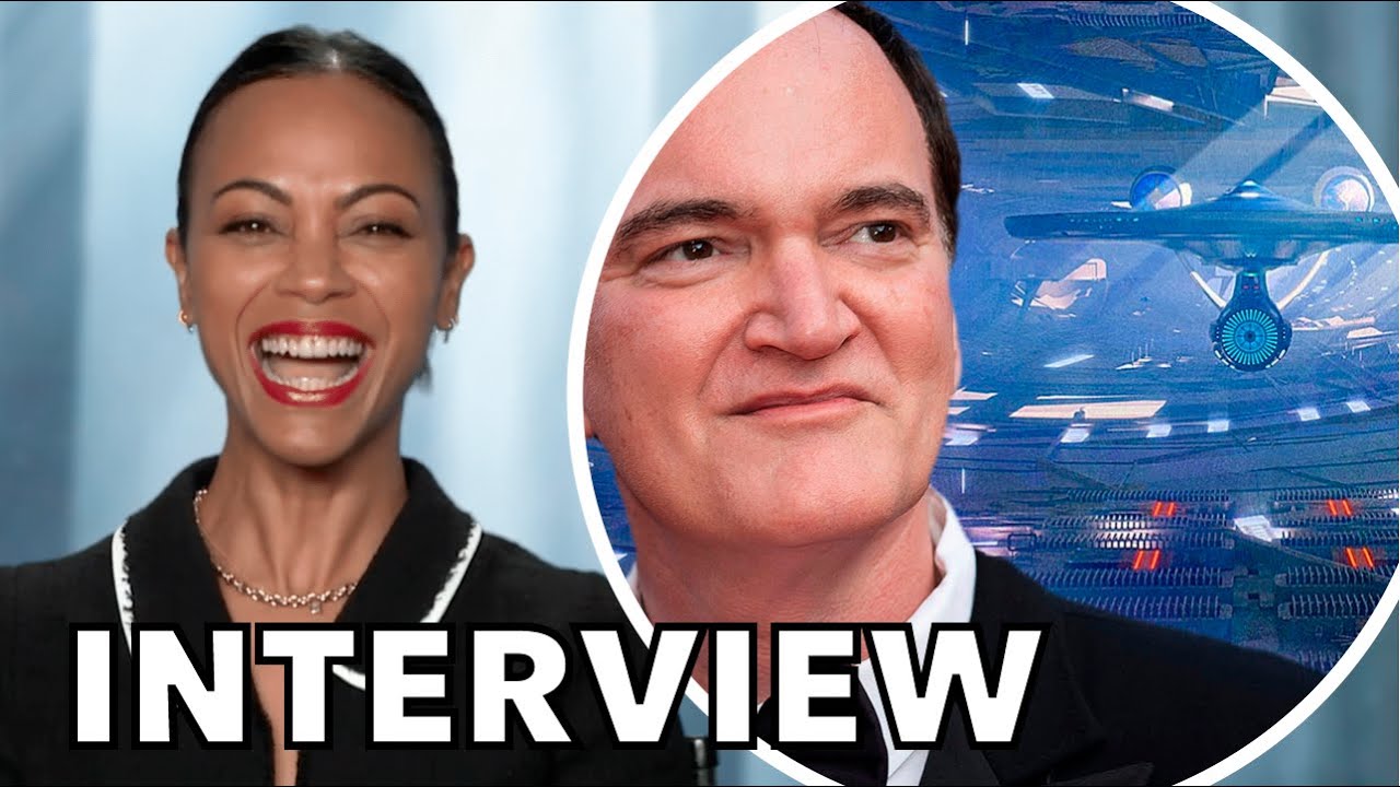 Zoe Saldana Talks Quentin Tarantino's STAR TREK | INTERVIEW - YouTube