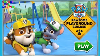 Paw Patrol mighty pups build playground learn skiing for kids screenshot 3