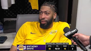 Anthony Davis PostGame Interview | Indiana Pacers vs Los Angeles Lakers