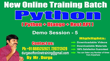 Python Tutorials || Python Data Types: int, float, complex ||  Session - 5  || by Durga Sir