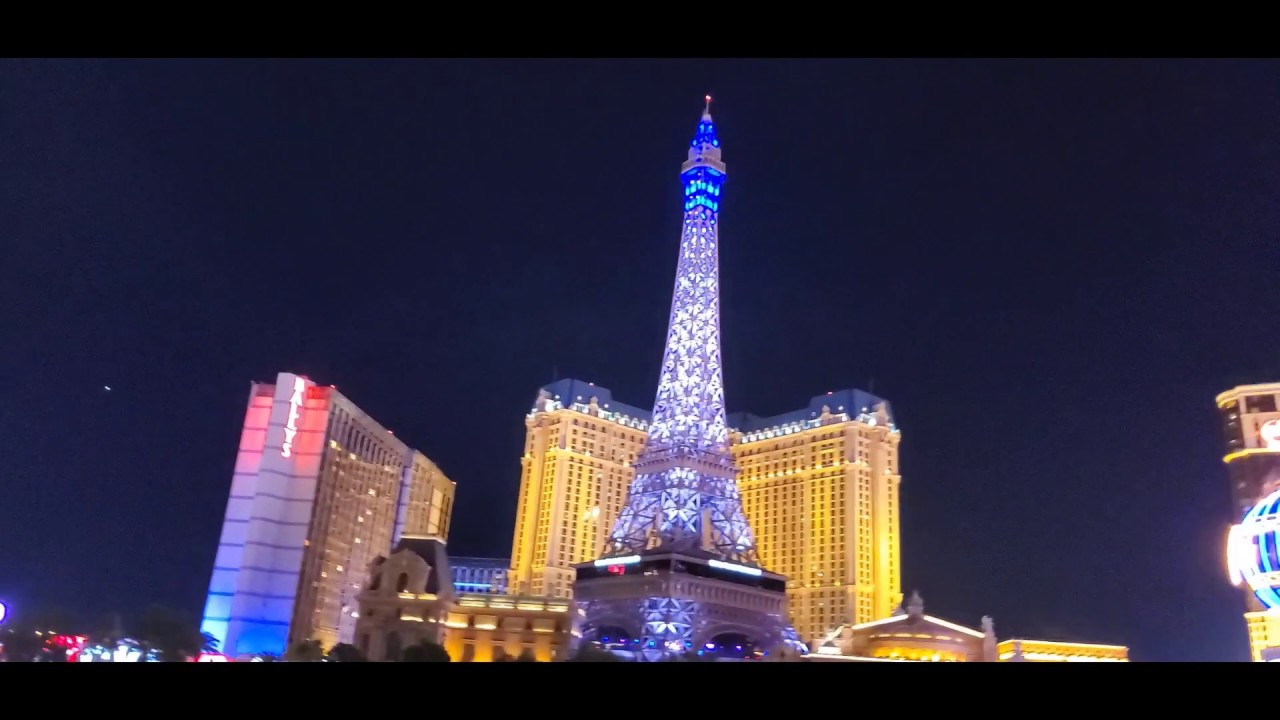Spectacular Fountain show with music & lights, Bellagio water show. Las