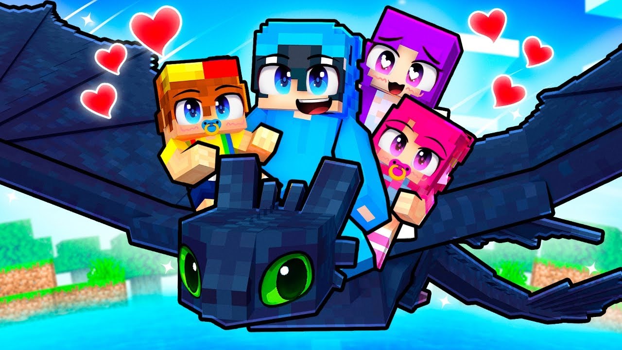 Minecraft'ta EJDERHA EĞİTİCİSİ AİLESİ Olduk!