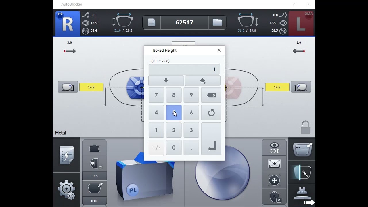 Coburn HAB-8000X Auto Blocking lenses
