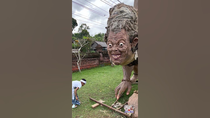 Ogoh-Ogoh Banjar Kelodan Tampak Siring Masih di PAJANG! Serem Bisa Bikin Kagetin Pengendara Malam