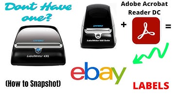 How to Snapshot Labels Using Free Adobe Software for Ebay