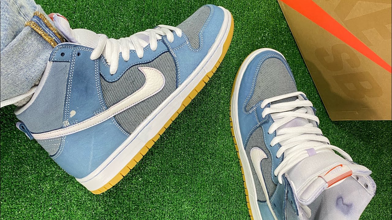 nike sb dunk high pro iso orange label unbleached natural