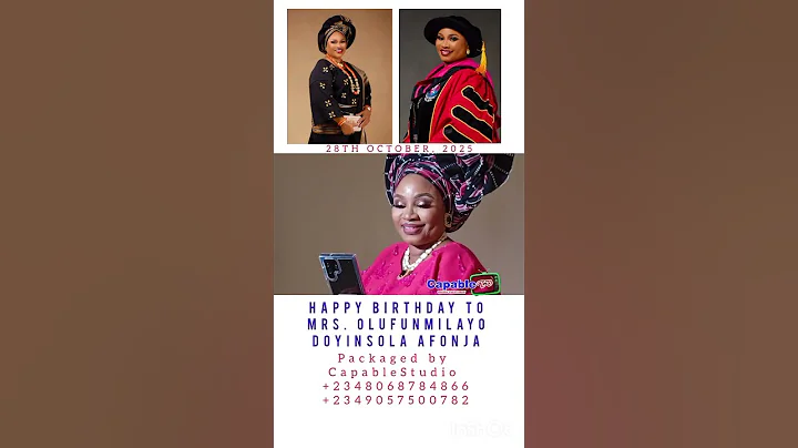60TH BIRTHDAY & RETIREMENT CELEBRATION OF DR. MRS. OLUFUNMILAYO DOYINSOLA AFONJA. CONGRATULATIONS