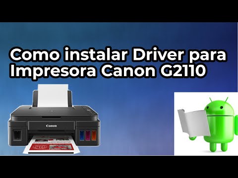 Como instalar Driver de Impresora Canon G2110 - YouTube
