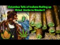 Columbus Said Indians From Cuba Rolling Up Dried Herbs in Tobacco Leaves To Smoke, Seen as a Luxury!