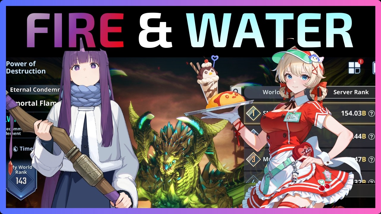 Power of Destruction🐉[Hard Mode] - 🔥Fire🔥-🌊Water🌊-154b+ ~ | Solo Leveling:Arise