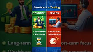 Investment vs Trading | कौन सा सही है? 🤔#investing #mutualfunds #risks