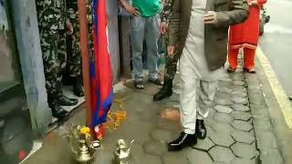 #nationalflagofnepal Ram Bir Manandhar