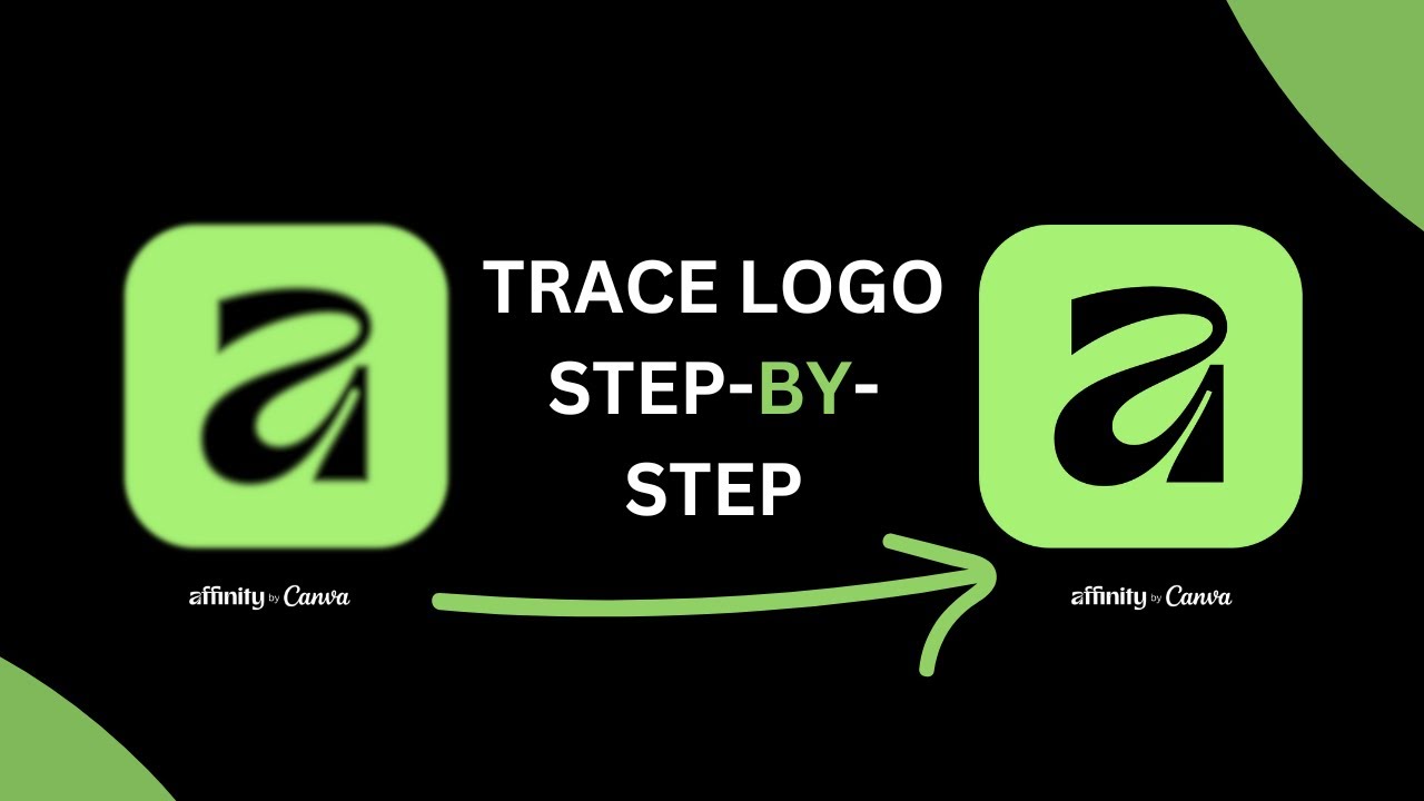 How to Trace a Logo in Affinity (Clean Vector Logo Tutorial) - YouTube