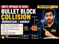 Bullet Block Collision PYQ | Conservation of Momentum + Energy | NEET Physics 2016