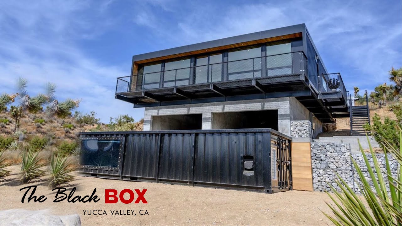 Black Box Shipping Container Home in Yucca Valley CA, USA 