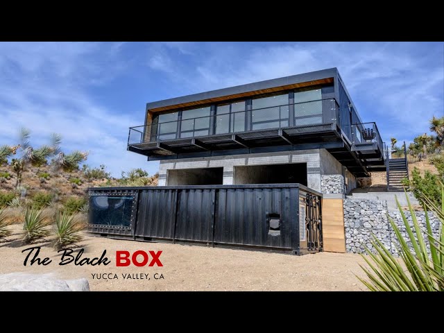 Black Box Shipping Container Home in Yucca Valley CA, USA 