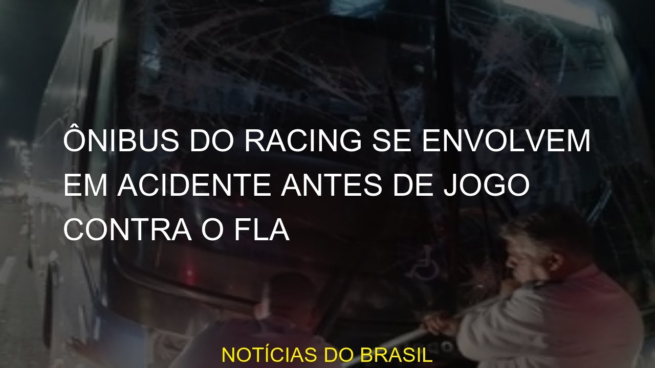 Ônibus do Racing se envolvem em acidente antes de jogo contra o Fla