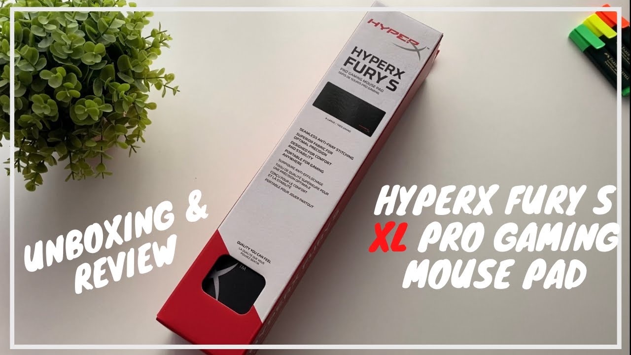 HyperX FURY S Pro Gaming Mouse Pad (XL) | UNBOXING & REVIEW - YouTube