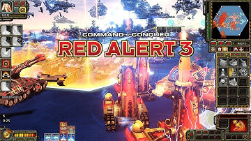 Red Alert 3 Corona MOD Combining All Faction Tower Defense  | The power of T4 Defensive Structure
