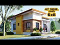 Small house design 6x8 meters