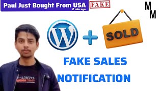 Integrate Fake Sales Notification In WordPress