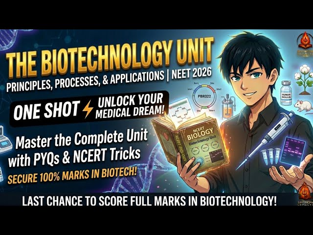 Complete Biotechnology Unit 🔥 NEET 2026 | NCERT Line by Line | Principles, Processes & Applications